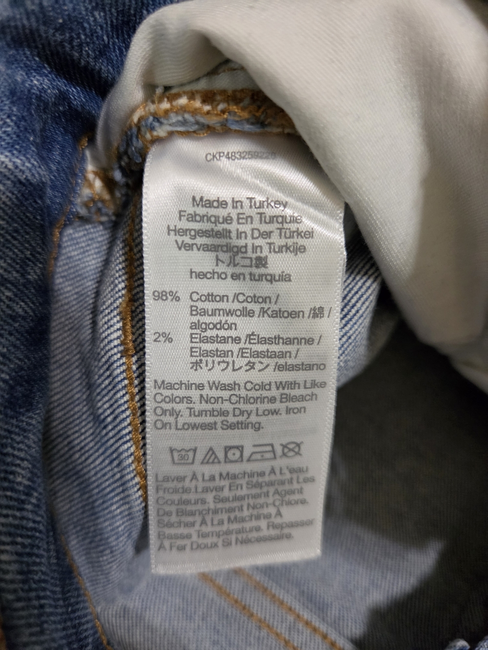 Madewell Medium Blue Denim Straight Leg Jeans Size 28 - Picture 8 of 15